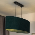 Duolla - Chandelier on a string OVAL 2xE27/15W/230V green