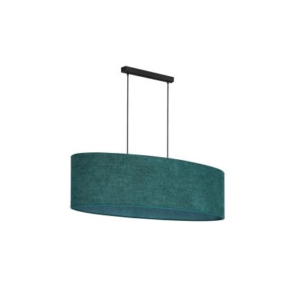 Duolla - Chandelier on a string OVAL 2xE27/15W/230V green