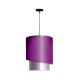 Duolla - Chandelier on a string PARIS 1xE27/15W/230V d. 40 cm purple/silver