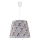 Duolla - Chandelier on a string POP 1xE27/40W/230V wave grey