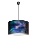 Duolla - Chandelier on a string PRINT M 1xE27/40W/230V blue