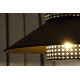Duolla - Chandelier on a string RIO RATTAN 1xE27/15W/230V black/gold