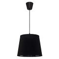 Duolla - Chandelier on a string SOLO 1xE27/40W/230V black