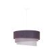 Duolla - Chandelier on a string TRIO 1xE27/15W/230V anthracite/grey/white
