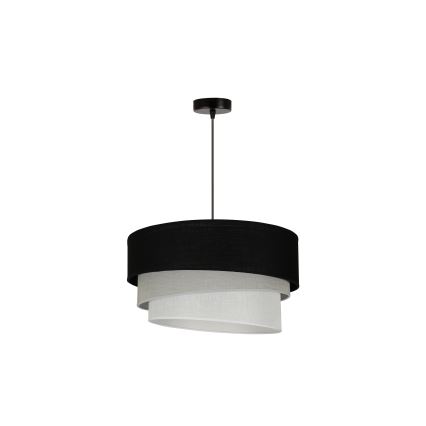 Duolla - Chandelier on a string TRIO 1xE27/15W/230V d. 45 cm black/grey/white