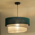 Duolla - Chandelier on a string TRIO 1xE27/15W/230V d. 45 cm green/grey/white