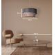 Duolla - Chandelier on a string TRIO 1xE27/40W/230V anthracite/grey/brown
