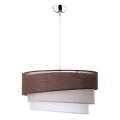 Duolla - Chandelier on a string TRIO 1xE27/40W/230V brown/beige/white
