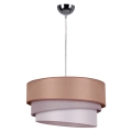 Duolla - Chandelier on a string TRIO 1xE27/40W/230V brown/grey/silver