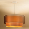 Duolla - Chandelier on a string WOOD BOHO 1xE27/15W/230V d. 45 cm copper/beige