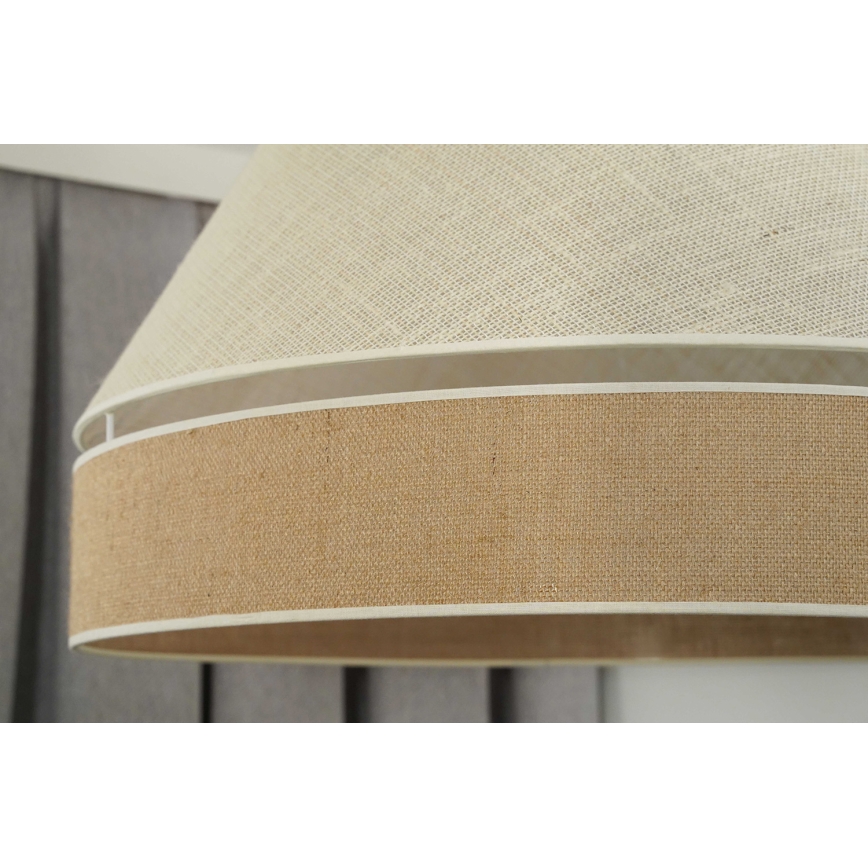 Duolla - Chandelier on a string YUTE AVIGNON 1xE27/15W/230V d. 60 cm grey/brown