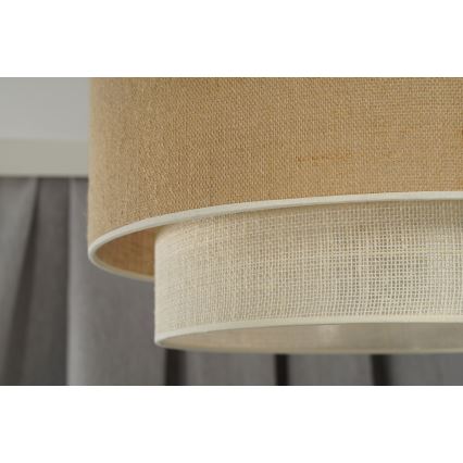 Duolla - Chandelier on a string YUTE BOHO 1xE27/15W/230V d. 45 cm brown/creamy