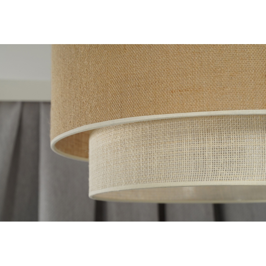 Duolla - Chandelier on a string YUTE BOHO 1xE27/15W/230V d. 45 cm brown/creamy
