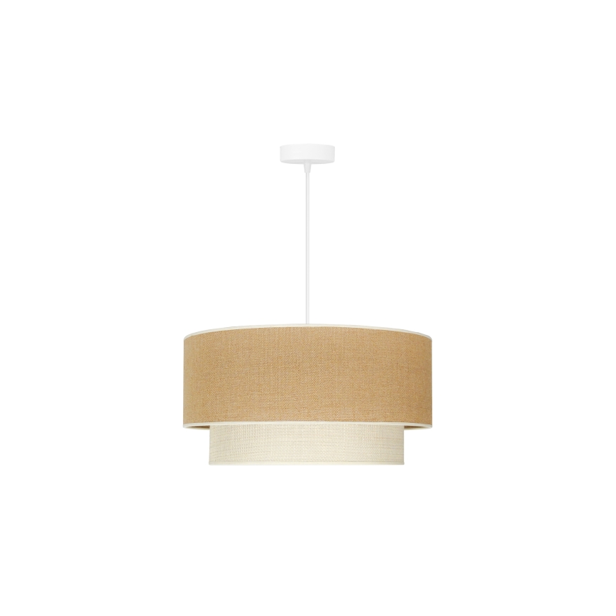 Duolla - Chandelier on a string YUTE BOHO 1xE27/15W/230V d. 45 cm brown/creamy
