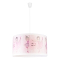 Duolla - Children's chandelier on a string PRINT M 1xE27/40W/230V ballerinas