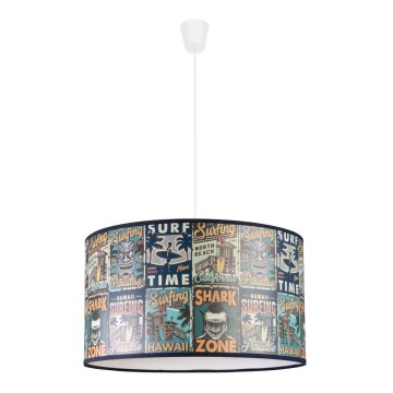 Duolla - Children's chandelier on a string PRINT M 1xE27/40W/230V d. 35 cm posters