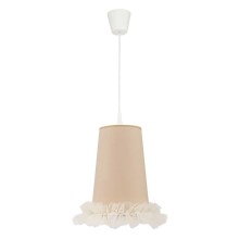 Duolla - Children's pendant chandelier on a wire BALLET 1xE27/40W/230V beige