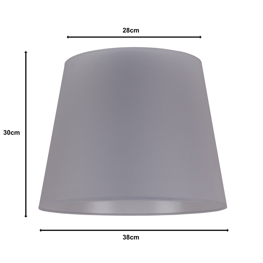 Duolla - Lampshade for floor lamp CLASSIC L E27 d. 38 cm grey