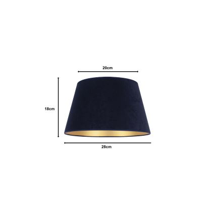 Duolla - Lampshade for table lamp CONE M E27 d. 28 cm blue