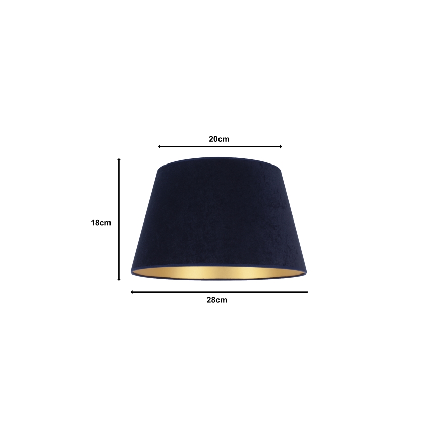 Duolla - Lampshade for table lamp CONE M E27 d. 28 cm blue
