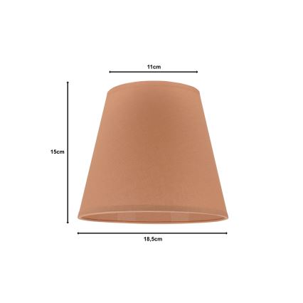 Duolla - Lampshade for table lamp SOFIA XS E14 d. 18,5 cm brown