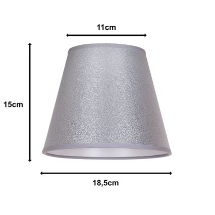 Duolla - Lampshade for table lamp SOFIA XS E14 d. 18,5 cm silver