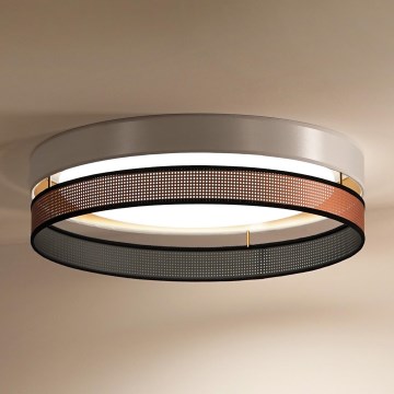Duolla - LED Ceiling light ROLLER DUO SHINY LED/24W/230V d. 45 cm white/copper