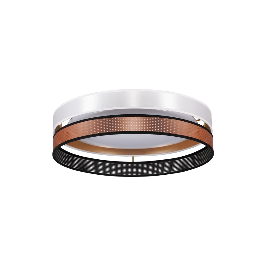 Duolla - LED Ceiling light ROLLER DUO SHINY LED/24W/230V d. 45 cm white/copper