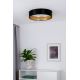 Duolla - LED Ceiling light ROLLER LED/24W/230V black/gold