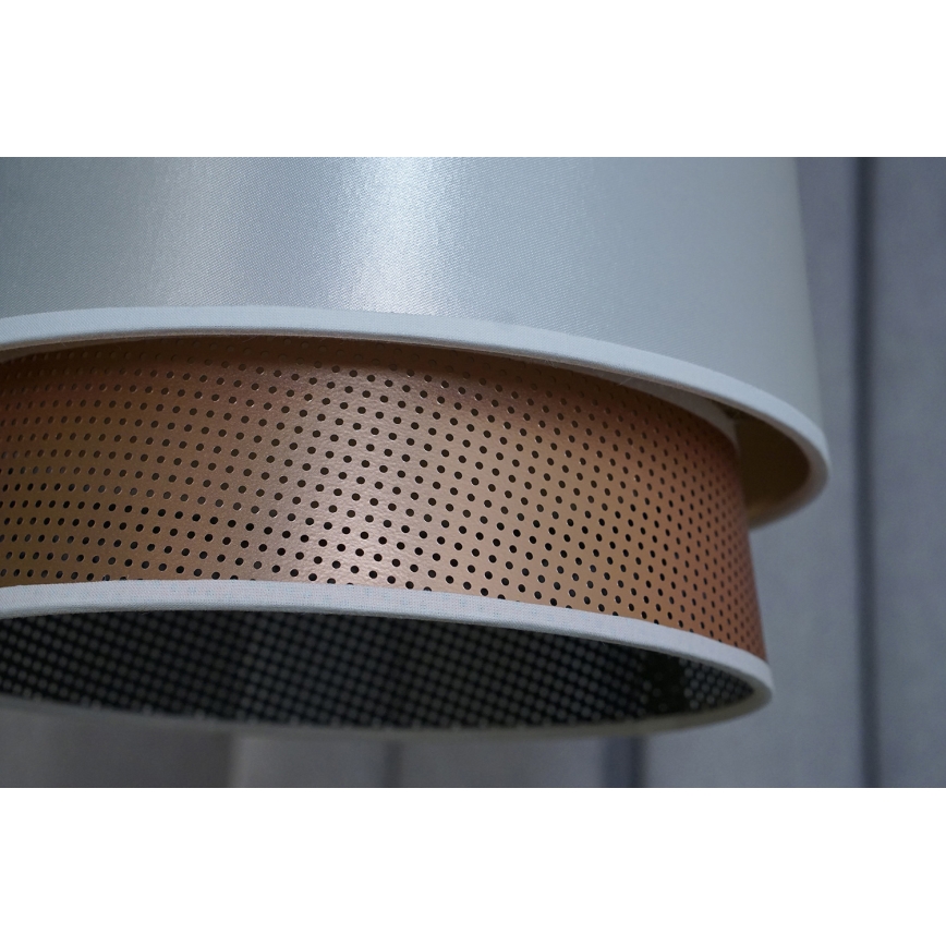 Duolla - Surface-mounted chandelier BELL SHINY 1xE27/15W/230V d. 25 cm white/copper