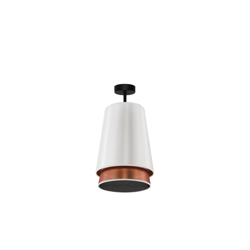 Duolla - Surface-mounted chandelier BELL SHINY 1xE27/15W/230V d. 25 cm white/copper