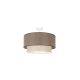 Duolla - Surface-mounted chandelier BOHO ECO RECYCLING 1xE27/15W/230V brown/creamy