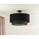 Duolla - Surface-mounted chandelier BOHO RATTAN 1xE27/15W/230V black