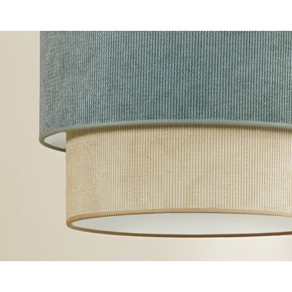 Duolla - Surface-mounted chandelier CORDUROY 1xE27/15W/230V d. 40 cm blue/beige