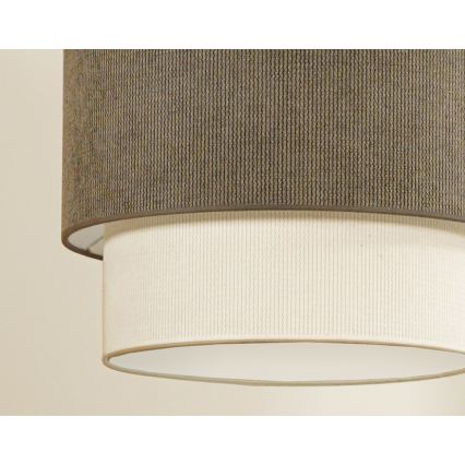 Duolla - Surface-mounted chandelier CORDUROY 1xE27/15W/230V d. 40 cm brown/creamy