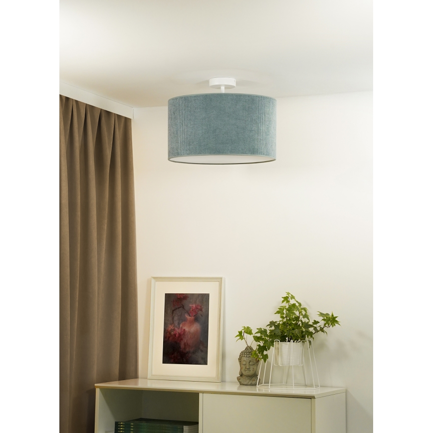 Duolla - Surface-mounted chandelier CORDUROY 1xE27/15W/230V d. 40 cm light blue
