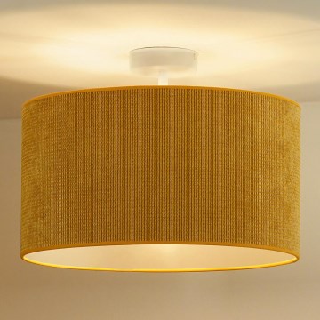 Duolla - Surface-mounted chandelier CORDUROY 1xE27/15W/230V d. 40 cm yellow