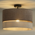 Duolla - Surface-mounted chandelier DOUBLE 1xE27/15W/230V d. 40 cm brown/grey