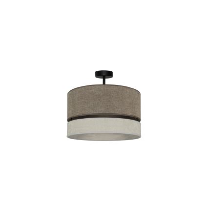 Duolla - Surface-mounted chandelier DOUBLE 1xE27/15W/230V d. 40 cm brown/grey