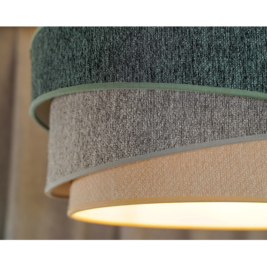 Duolla - Surface-mounted chandelier KOBO ECO RECYCLING 1xE27/15W/230V d. 45 cm green/grey/creamy