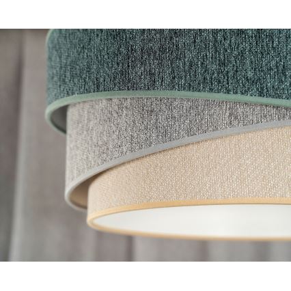 Duolla - Surface-mounted chandelier KOBO ECO RECYCLING 1xE27/15W/230V d. 45 cm green/grey/creamy