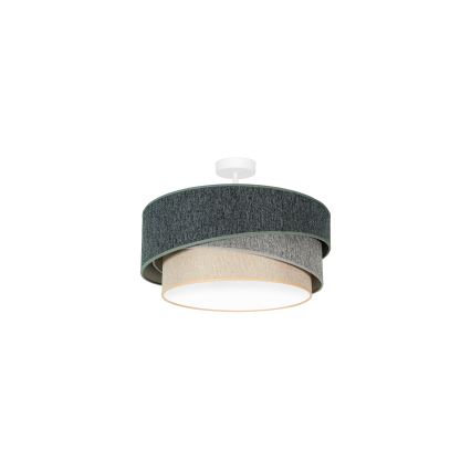 Duolla - Surface-mounted chandelier KOBO ECO RECYCLING 1xE27/15W/230V d. 45 cm green/grey/creamy
