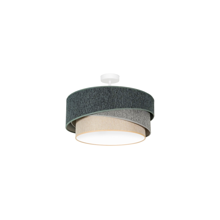 Duolla - Surface-mounted chandelier KOBO ECO RECYCLING 1xE27/15W/230V d. 45 cm green/grey/creamy