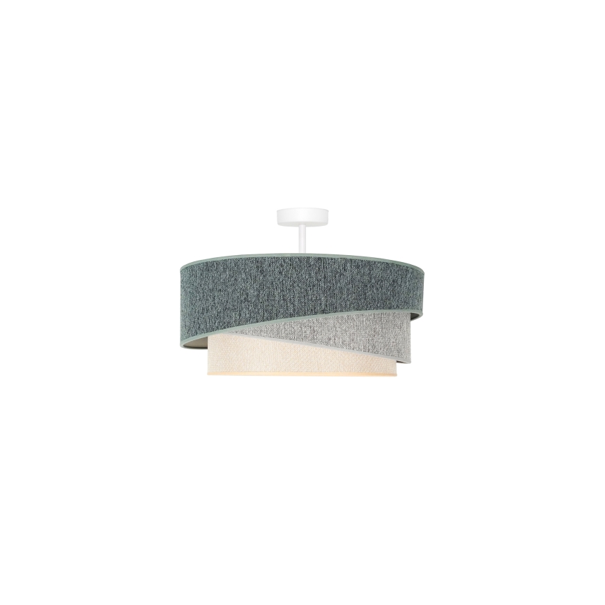 Duolla - Surface-mounted chandelier KOBO ECO RECYCLING 1xE27/15W/230V d. 45 cm green/grey/creamy