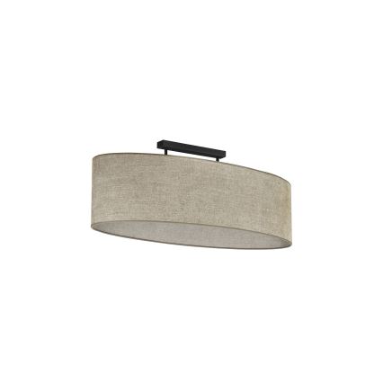 Duolla - Surface-mounted chandelier OVAL 2xE27/15W/230V brown