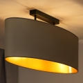 Duolla - Surface-mounted chandelier OVAL VEGAN 2xE27/15W/230V beige