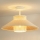 Duolla - Surface-mounted chandelier RIO RATTAN 1xE27/15W/230V d. 45 cm beige/rattan