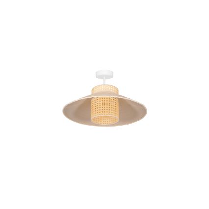Duolla - Surface-mounted chandelier RIO RATTAN 1xE27/15W/230V d. 45 cm beige/rattan