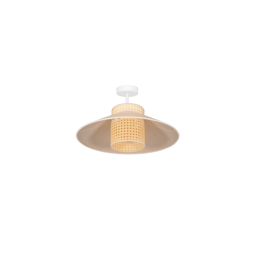 Duolla - Surface-mounted chandelier RIO RATTAN 1xE27/15W/230V d. 45 cm beige/rattan