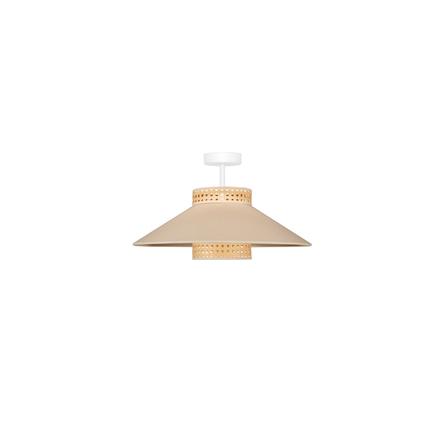 Duolla - Surface-mounted chandelier RIO RATTAN 1xE27/15W/230V d. 45 cm beige/rattan